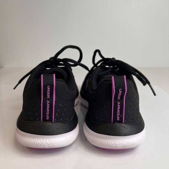 Under Armour Women Shoe 6.5 Charged Assert Low Lace Up Sneaker Run Gym Core Ex - Picture 6 of 12